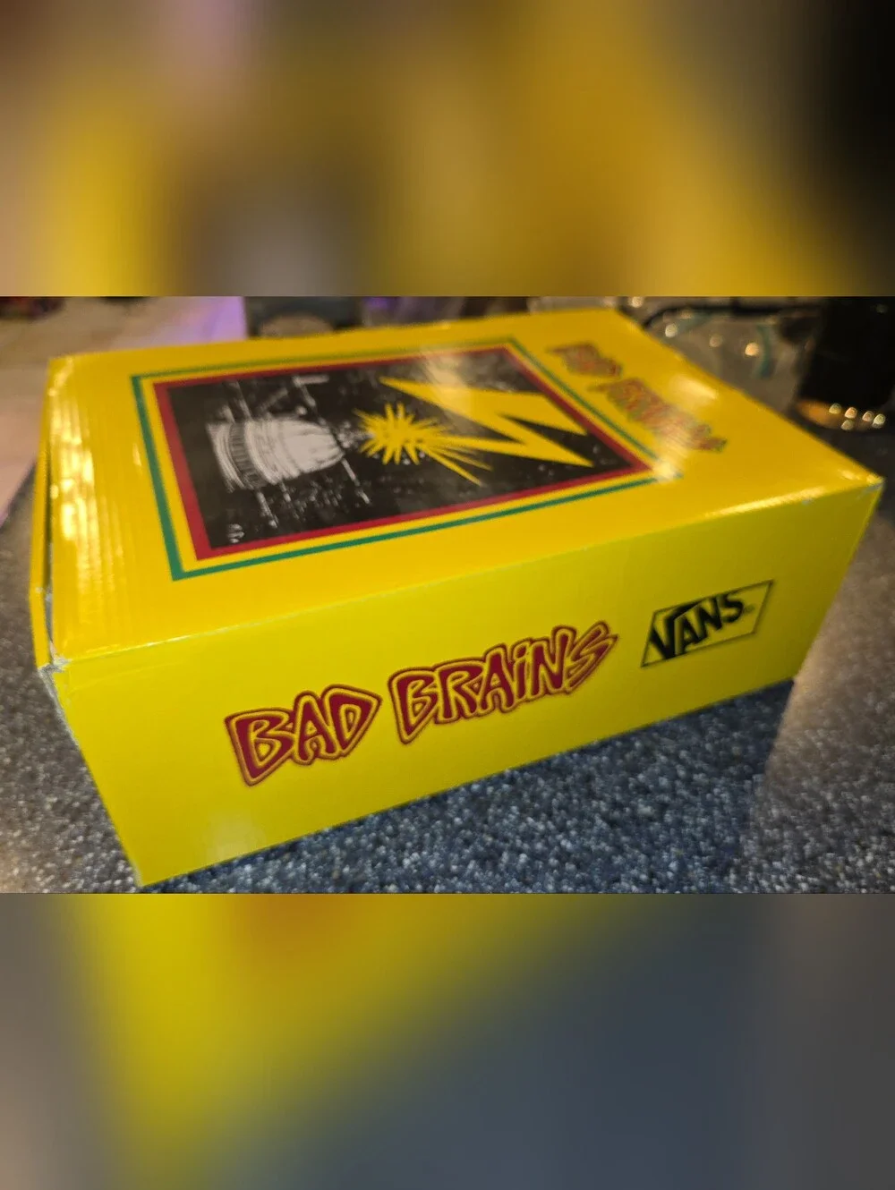 Bad Brains x Vans Black & Yellow High-Top Skate Shoes